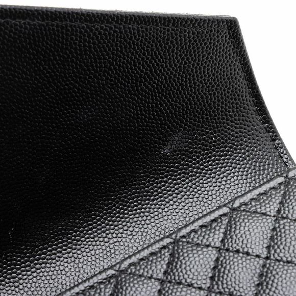 Saint Laurent Mixed Matelasse Grain de Poudre Monogram Large Envelope Wallet - Picture 10 of 14